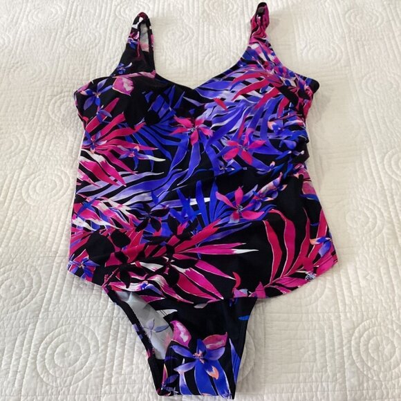 Swimsuits for All Women’s Plus Size V-Neck Twist Tankini One piece  size 16 - Picture 10 of 10
